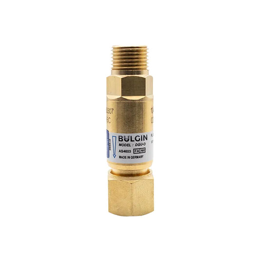 Bulgin® Flashback Arrestor Oxygen Medium Flow (DGU-O) Torch End - 5/8"-18 UNF RH — 3001-9990