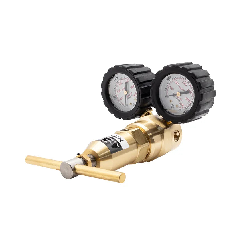 Bulgin Brass High Pressure Piston Regulator - Max Inlet: 32,000kPa Out: 0-30,000 kPa 1/4" NPT Female - 640-00006