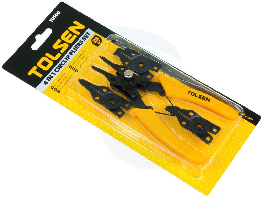 TOLSEN 4-in-1 Circlip Pliers Set