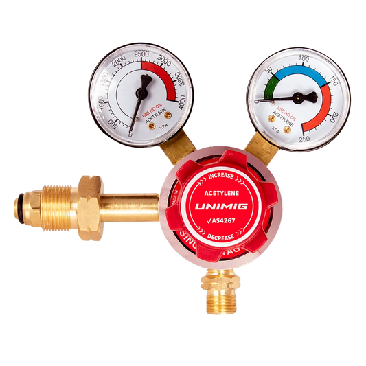 UNIMIG Acetylene Twin Gauge Regulator