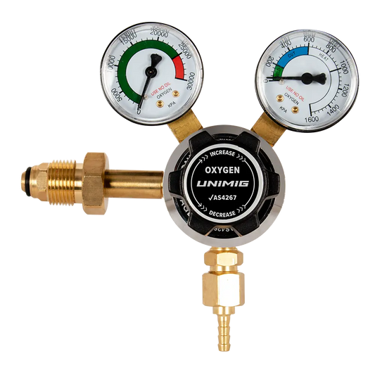 UNIMIG Oxygen Twin Gauge Regulator