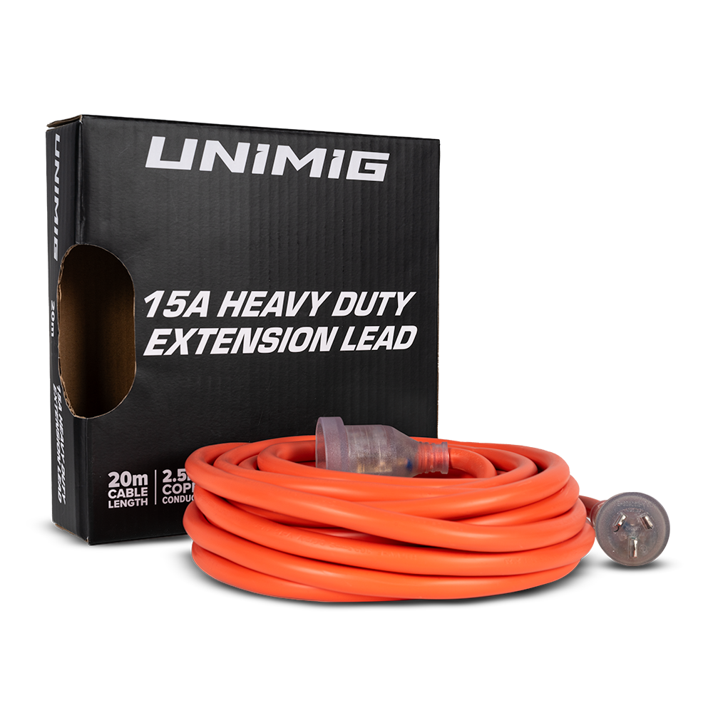 UNIMIG 15Amp 2.5mm Heavy Duty Extension Lead