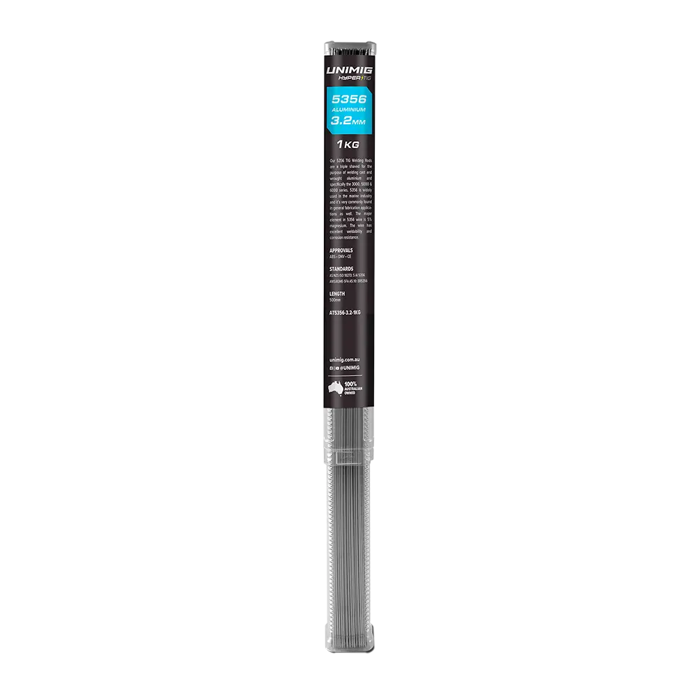 UNIMIG 5356 Aluminum TIG Welding Rods - 1 kilogram (1kg) / 3.2mm