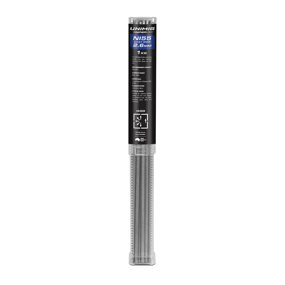 HYPERARC NI 55 Cast Iron Electrodes - 1 kilogram (1kg) / 2.6mm