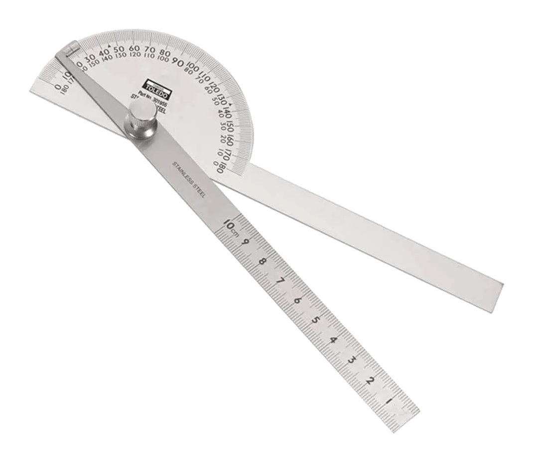 Toledo 180° 100mm Protractor