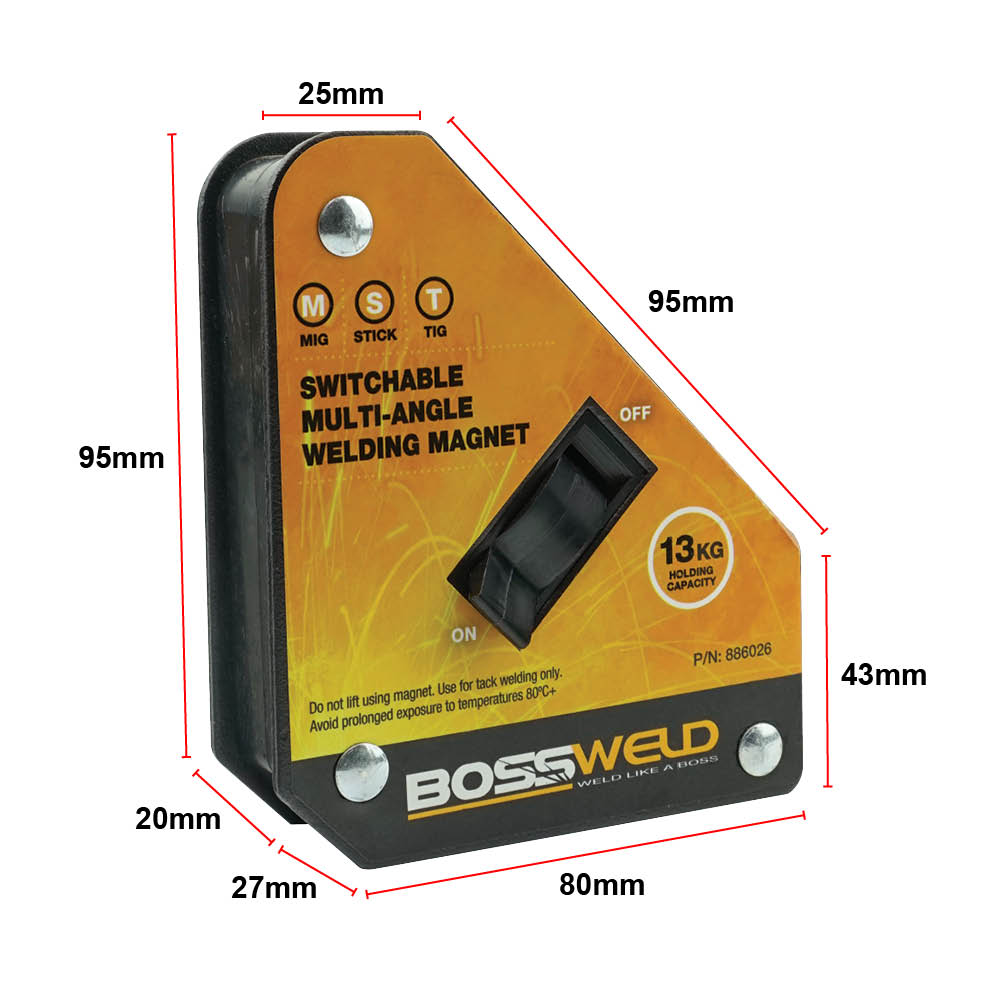 BOSSWELD Switchable Multi-Angle Welding Magnet