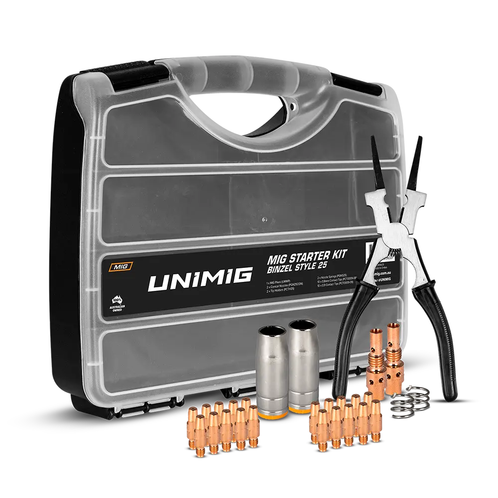 UNIMIG Binzel 25 Style MIG Torch Consumable Starter Kit UMSK25