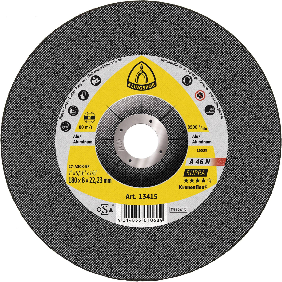 KLINGSPOR A 46 N Supra Grinding Discs – 10 Pack