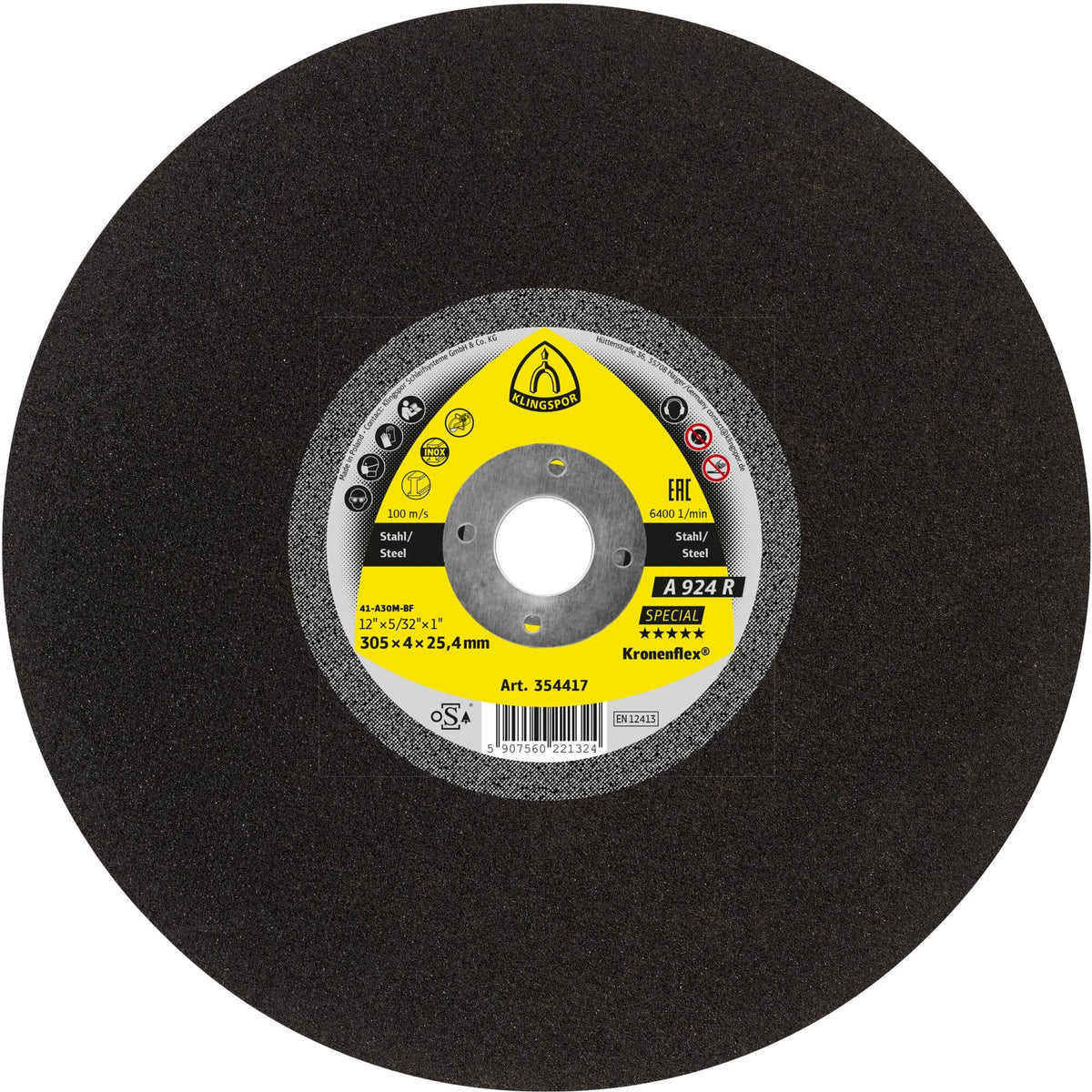 KLINGSPOR A 924 R Special Large Cutting Wheels – 10 Pack