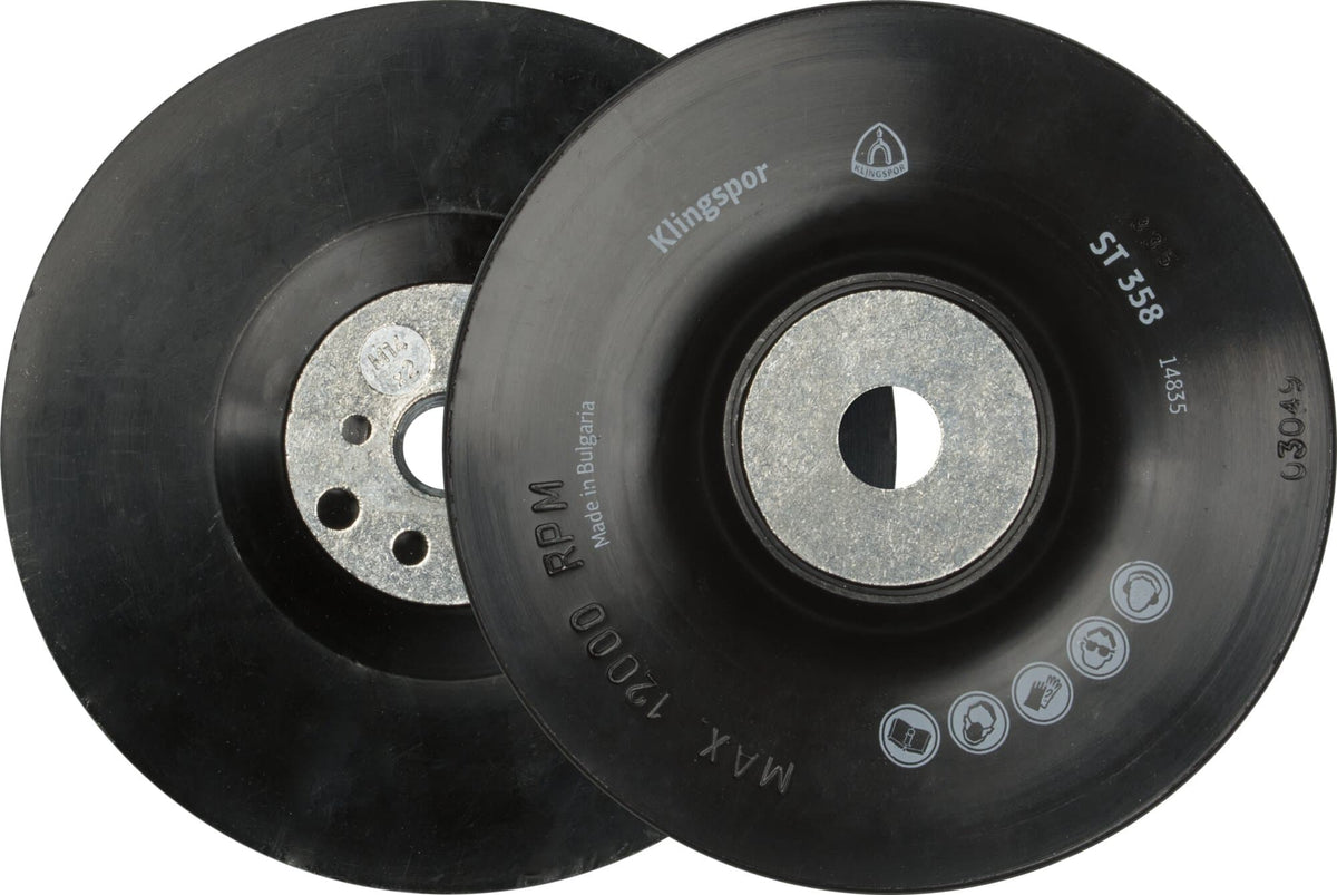 KLINGSPOR ST 358 Backing Pad, Plain/Flexible