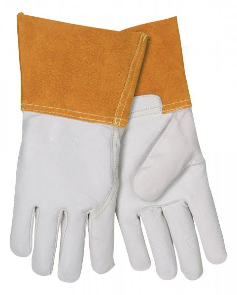 Welding Gauntlet Gloves Maxisafe Western Red – Heavy Duty Heat & Spark Protection For Welding, Forging, Pizza Ovens Steel Gloves - Foto 8
