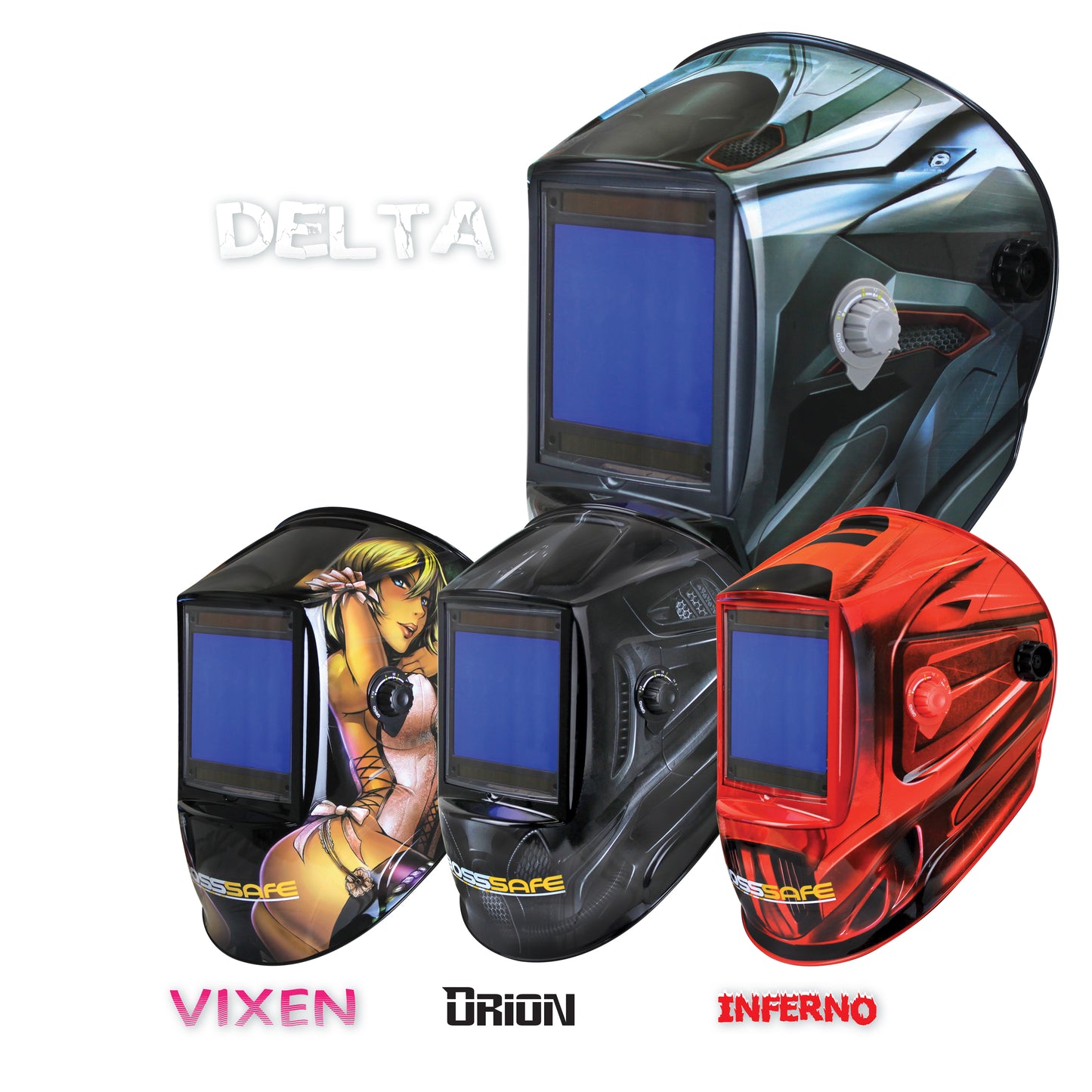 BossSafe Mega View Electronic Welding Helmet