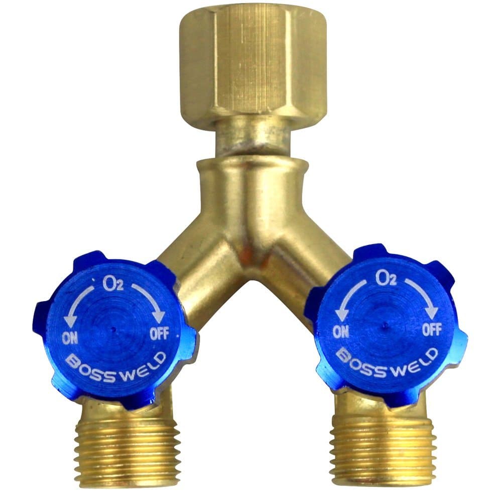 BOSSWELD R121 Y Connector Right Hand Oxygen - 400195 - A&S Welding & Electrical