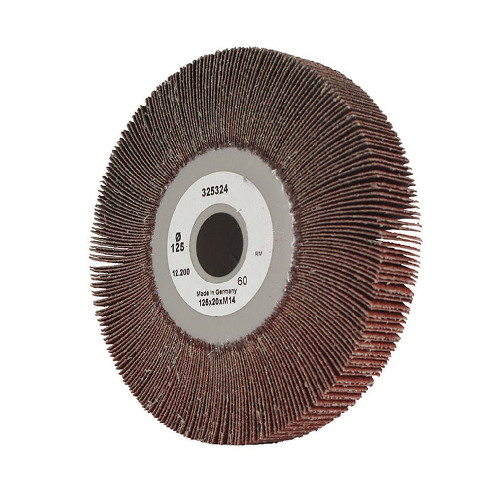 Flap Wheel 125 x 20mm A60 Grit AlOx XTRA Bulk - GFWA1252060 - A&S Welding & Electrical