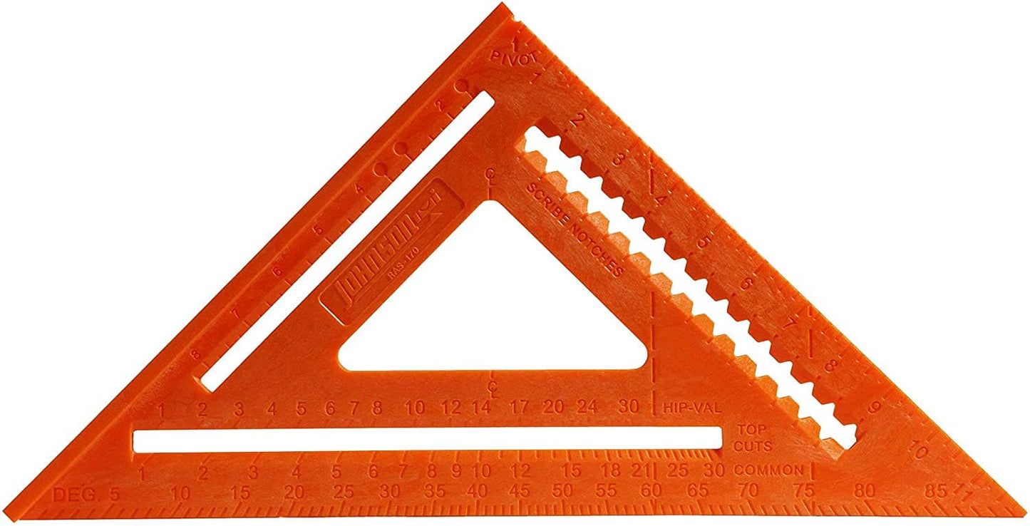 Johnson Level & Tool RAS-170B-ORA Structo-Cast Rafter Square - RAS-170B-ORA - A&S Welding & Electrical