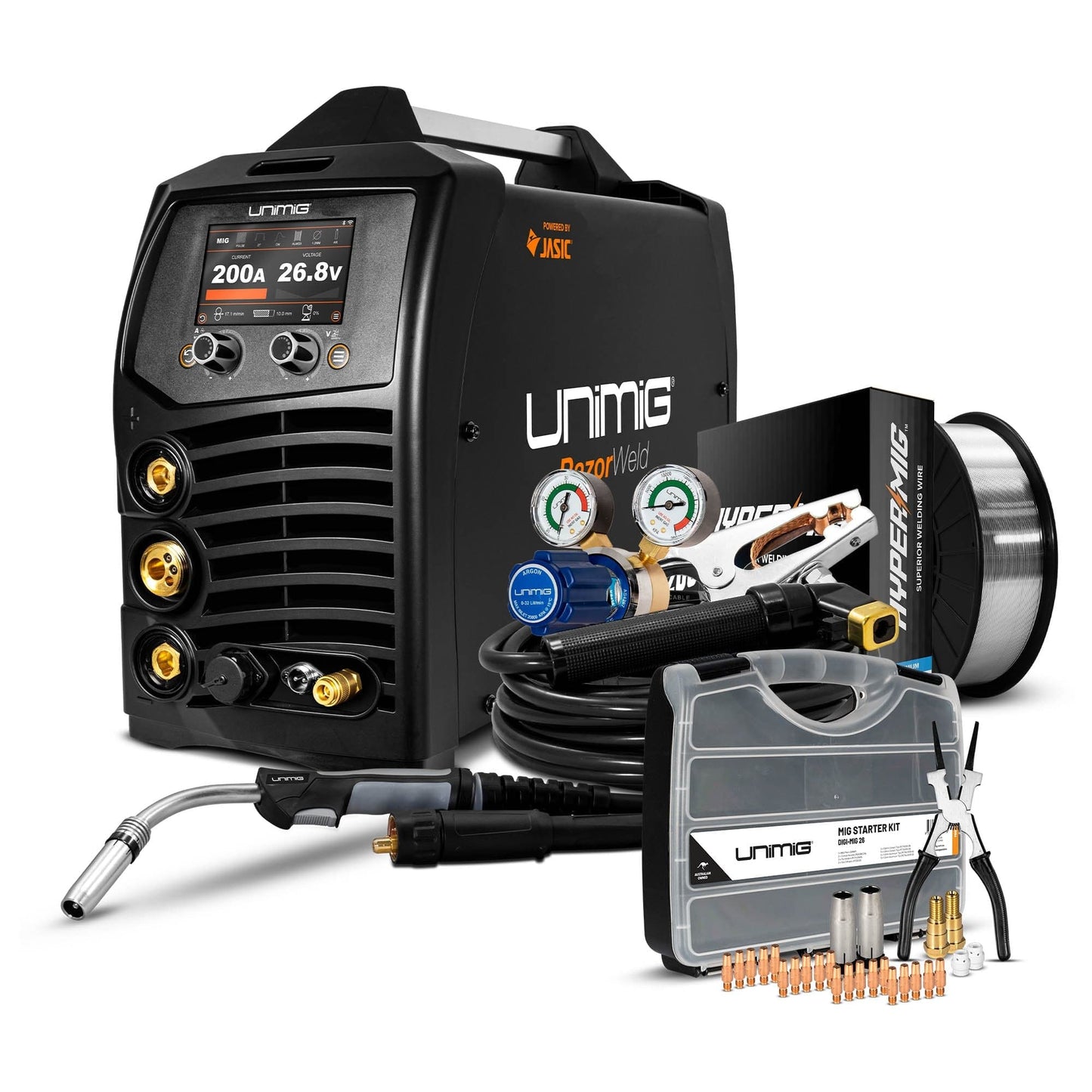 UNIMIG RAZOR 200 PULSE MIG/STICK/TIG Welder