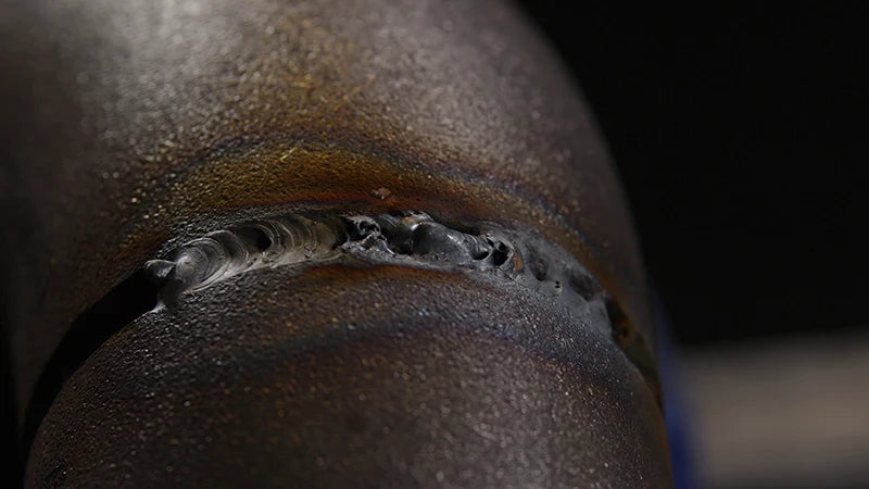 Porosity in a Weld on Pipe