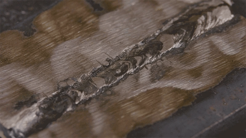 Undercut in a Weld Gif