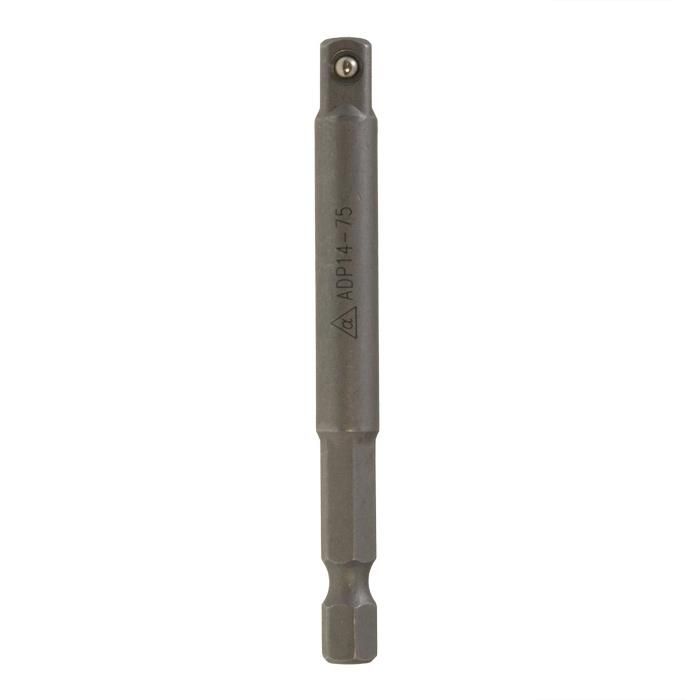 ALPHA 1/4in Hex to 1/4in Square Drive Adapter 75mm ADP14-75