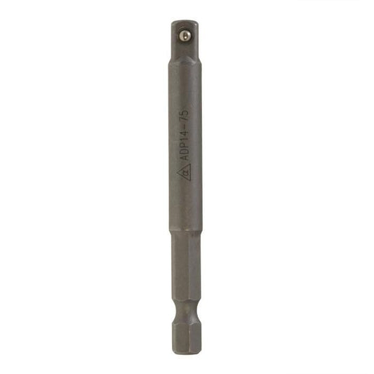 ALPHA 1/4in Hex to 1/4in Square Drive Adapter 75mm ADP14-75