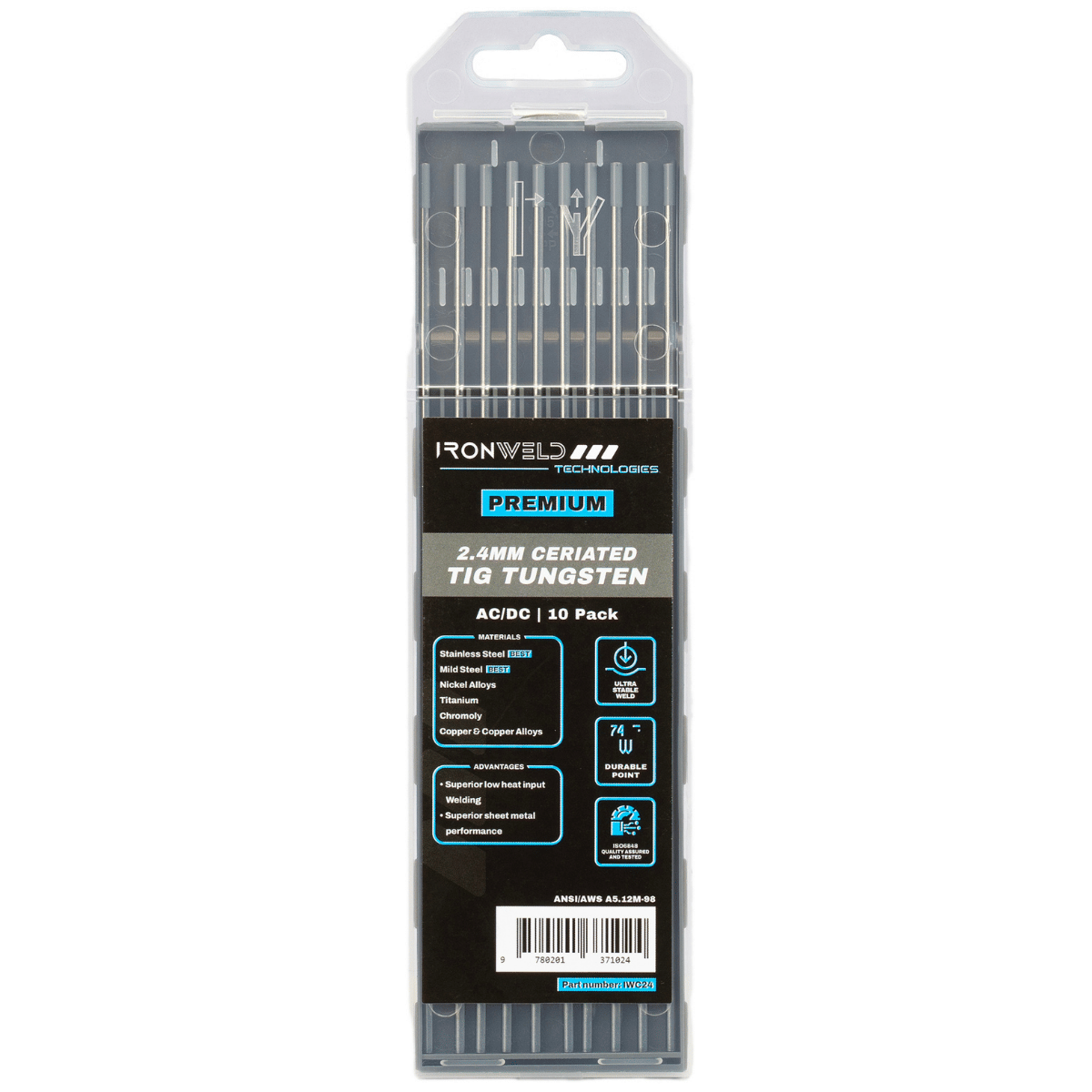 IRONWELD TIG Tungsten Electrodes