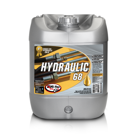 Hi-Tec Oils Hydraulic Oil ISO 68 in a 20 L container