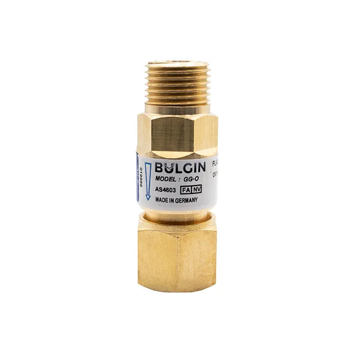 Bulgin® Flashback Arrestor Oxygen Standard Flow (GG-O) Torch End - 5/8"-18 UNF RH — 3001-9986