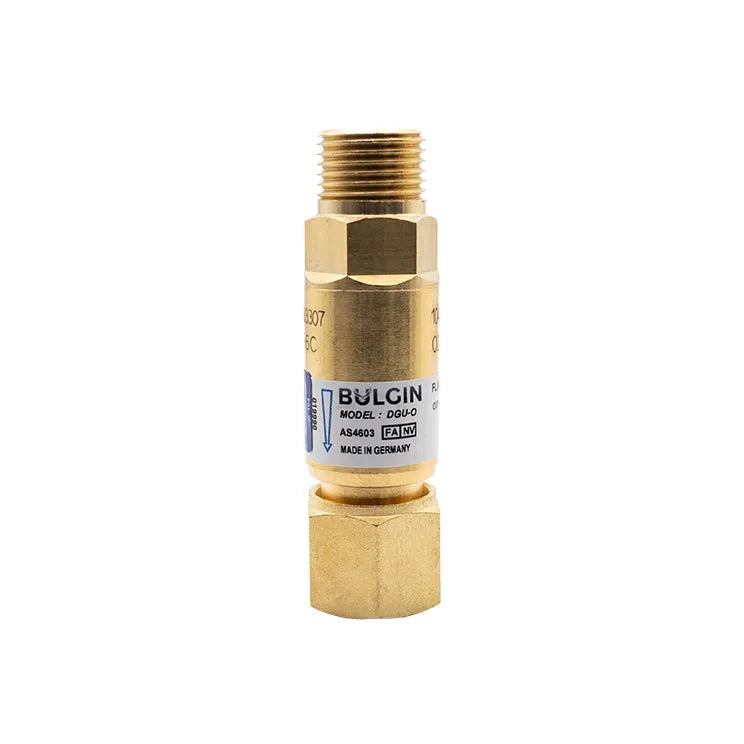 Bulgin® Flashback Arrestor Oxygen Medium Flow (DGU-O) Torch End - 5/8"-18 UNF RH — 3001-9990