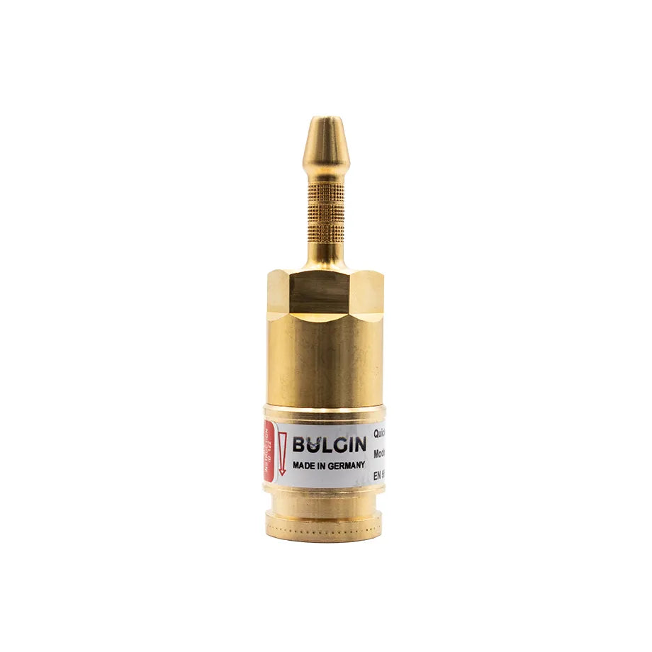 Bulgin® Q/A Coupler (DKT) Fuel Gas EN561 Inline 5mm Tail - No Pin — 3004-0015