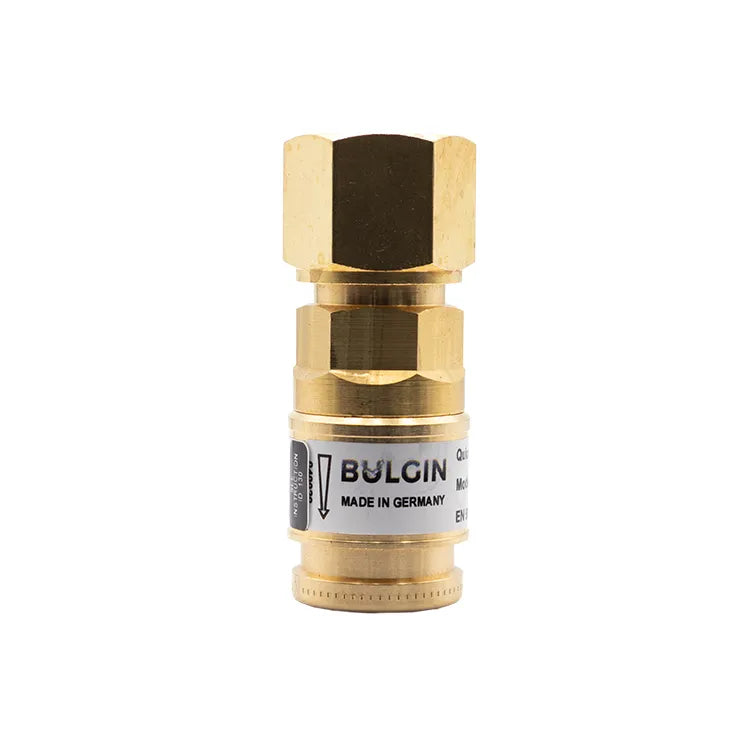 Bulgin® Q/A Coupler (DKD) Inert Gas EN561 Regulator End 5/8"-18 UNF FM RH - No Pin — 3004-0020