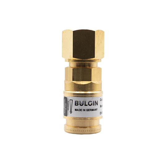 Bulgin® Q/A Coupler (DKD) Inert Gas EN561 Regulator End 5/8"-18 UNF FM RH - No Pin — 3004-0020