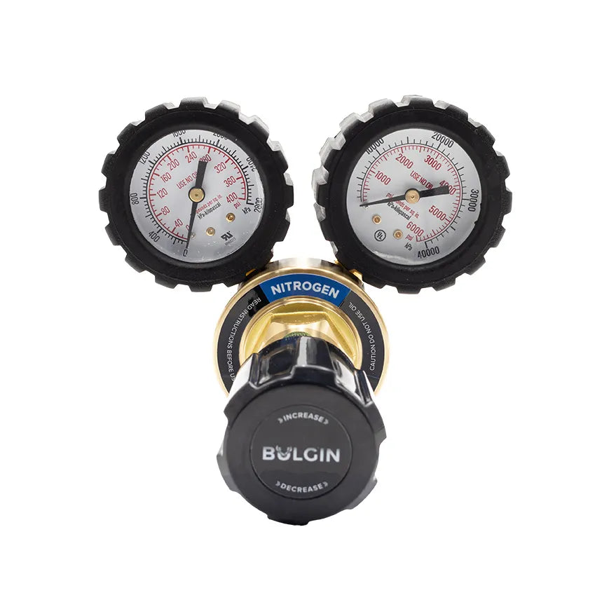 Bulgin Brass High Pressure Piston Regulator - Max Inlet: 32,000kPa Out: 0-2,000 kPa 1/4" NPT Female - 640-00001