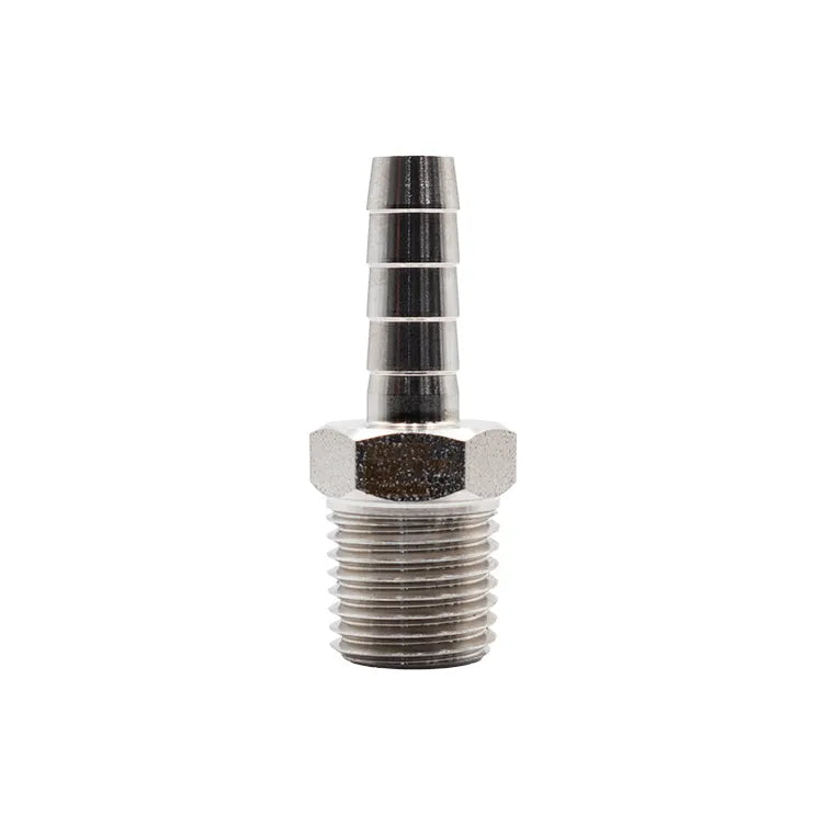 Bulgin SS316 Adaptor 1/4" NPT Male to 1/4" Hose Barb - 674-25018