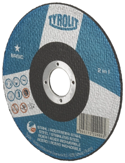 Tyrolit BASIC 2-in-1 Cut-off Wheel - 230 x 2.5 x 23.23