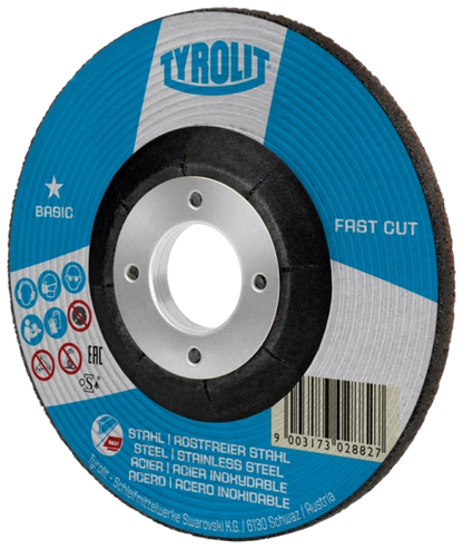 Tyrolit BASIC Fastcut Rough Grinding Wheel - 125 x 6.0 x 22.23