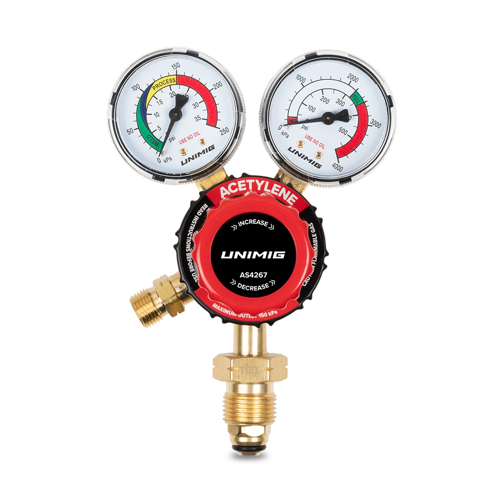UNIMIG Regulator Acetylene (Side/Vertical)