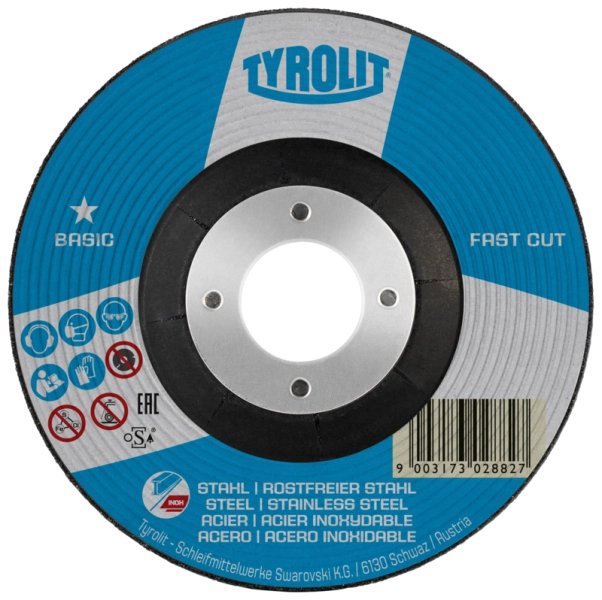 Tyrolit BASIC Fastcut Rough Grinding Wheel - 125 x 6.0 x 22.23