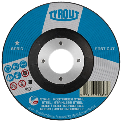 Tyrolit BASIC Fastcut Rough Grinding Wheel - 125 x 6.0 x 22.23