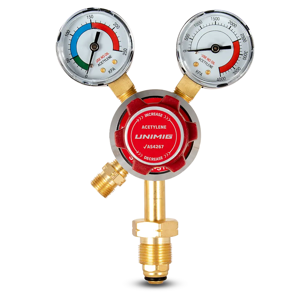 UNIMIG Acetylene Twin Gauge Regulator