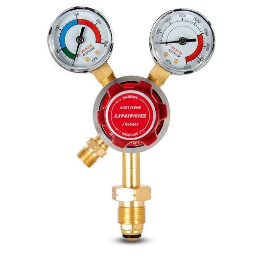 UNIMIG Acetylene Twin Gauge Regulator