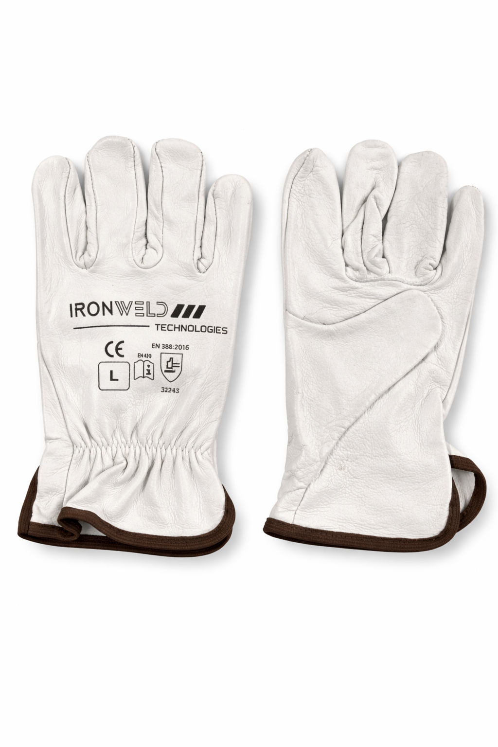 IRONWELD Premium Soft Cow Leather Rigger Gloves