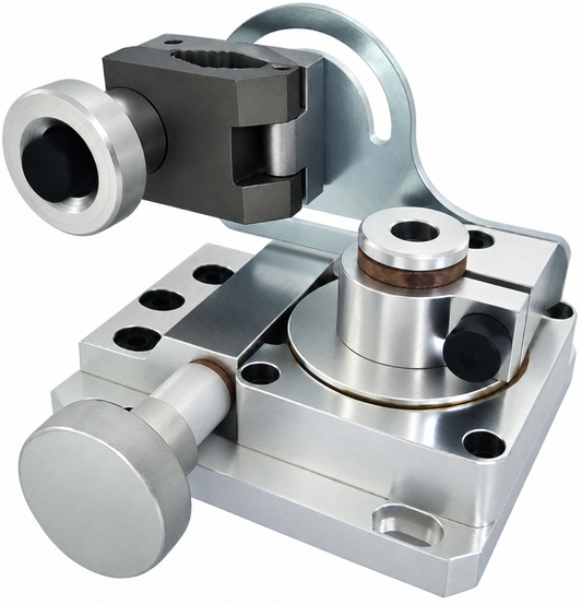 AFRTC rotation slide and torch clamp - AI-assisted product illustration