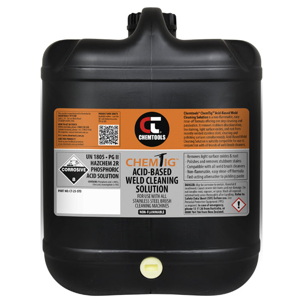 ChemTig Acid-Based Weld Cleaning Solution – 20L