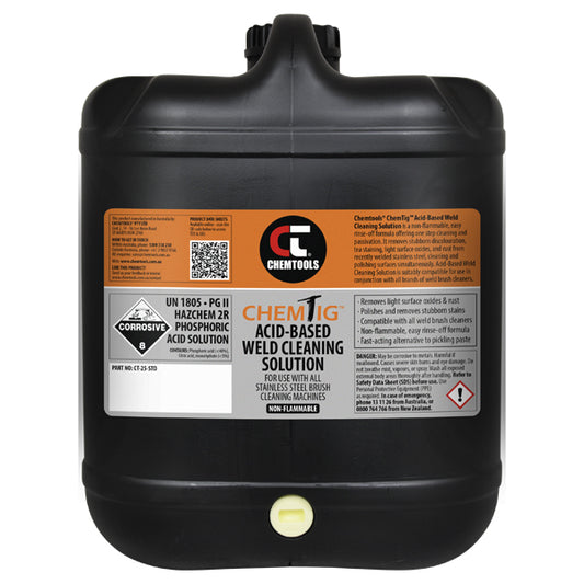 ChemTig Acid-Based Weld Cleaning Solution – 20L