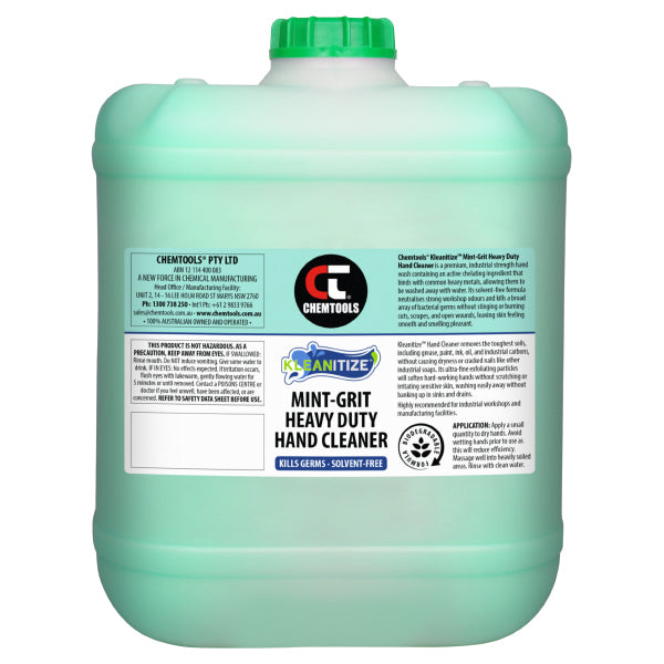 Kleanitize Mint-Grit Heavy Duty Hand Cleaner – 20L