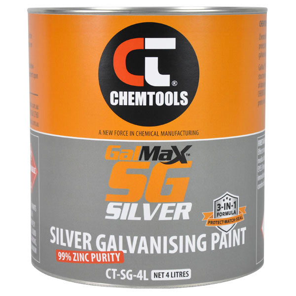 ChemTools GalMax SG Silver Galvanising Paint – 4L