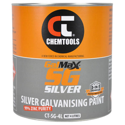 ChemTools GalMax SG Silver Galvanising Paint – 4L