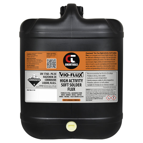 Vio-Flux High Activity Liquid Soft Solder Flux – 20L