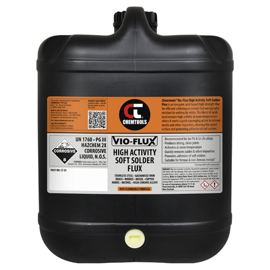 Vio-Flux High Activity Liquid Soft Solder Flux – 20L