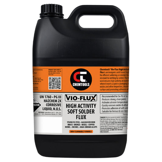 Vio-Flux High Activity Liquid Soft Solder Flux – 5L